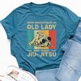 Never Underestimate An Old Lady Bjj Brazilian Jiu Jitsu Bella Canvas T-shirt Heather Deep Teal
