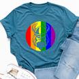 Viking Lgbtq Gay Lesbian Pride Scandinavia Bella Canvas T-shirt Heather Deep Teal