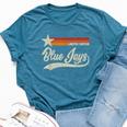 Vintage Blue Jays Name Throwback Retro Boy Girl Bella Canvas T-shirt Heather Deep Teal