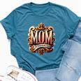 Vintage Ornate Mom My Outstanding Mama Elegant Typography Bella Canvas T-shirt Heather Deep Teal