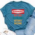 Warning May Start Talking About Butterfly Watching Bella Canvas T-shirt Heather Deep Teal