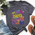 100 Days Fluttered By 100Th Day Of School Butterfly Girl Bella Canvas T-shirt Heather Dark Grey