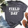 1St Grade Field Day 2024 First Grade School Teacher Student Bella Canvas T-shirt Heather Dark Grey