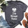 216 Dyngus Squad Polska Apparel Polish Pride Cleveland Bella Canvas T-shirt Heather Dark Grey