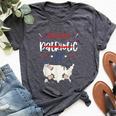 4Th Of July Pregnancy Patriotic Af Pregnant Man Women Bella Canvas T-shirt Heather Dark Grey