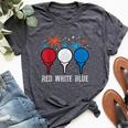 4Th July Red White Blue Golf Patriotic Golfer Dad Women Bella Canvas T-shirt Heather Dark Grey