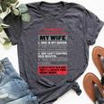 5 Things You Should Know About My Wife Husbandidea Bella Canvas T-shirt Heather Dark Grey