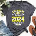5Th Grade Nailed It 5Th Grade Graduation Class Of 2024 Bella Canvas T-shirt Heather Dark Grey