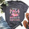60 Year Old Made In 1964 Birthday Floral 60Th Birthday Women Bella Canvas T-shirt Heather Dark Grey