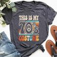 This Is My 70'S Costume 70S Party Outfit Groovy Hippie Disco Bella Canvas T-shirt Heather Dark Grey