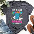 8Th Birthday Gymnastics Girl Eight Year Old Gymnast Bella Canvas T-shirt Heather Dark Grey