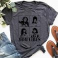 90’S Mom Vibes Vintage Cool Mom Trendy Mother's Day Bella Canvas T-shirt Heather Dark Grey