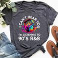 90'S R&B Music For Girl Rnb Lover Rhythm And Blues Bella Canvas T-shirt Heather Dark Grey