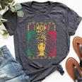 Afro African American Mom Black History Month Mother Bella Canvas T-shirt Heather Dark Grey