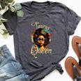 Afro Girl Taurus Queen Are Born In April To May Bella Canvas T-shirt Heather Dark Grey