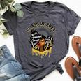 Afro Proud Black Girls Graduation Class Of 2024 Bella Canvas T-shirt Heather Dark Grey