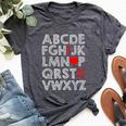 Alphabet Abc I Love You Valentine Day Baby Girl Toddler Bella Canvas T-shirt Heather Dark Grey