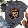 Amped For Jesus Christian Worship Music Praise And Faith Bella Canvas T-shirt Heather Dark Grey
