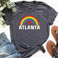 Atlanta Gay Pride Month Festival 2019 Rainbow Heart Bella Canvas T-shirt Heather Dark Grey