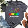Autism Awareness Acceptance Infinity Symbol Kid Bella Canvas T-shirt Heather Dark Grey