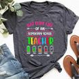Battery Life Of A Elementary School Teacher School Week Bella Canvas T-shirt Heather Dark Grey