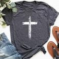Believe Christian Cross Jesus Christ Christians Women Bella Canvas T-shirt Heather Dark Grey Believe Christian Cross Jesus Christ Christians Women Bella Canvas T-shirt Heather Dark Grey