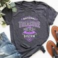 Best Sister Ever National Treasure Birthday Elegant Bella Canvas T-shirt Heather Dark Grey