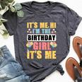Birthday Party Girl Its Me Hi Im The Birthday Girl Its Me Bella Canvas T-shirt Heather Dark Grey