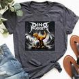 Black Aesthetic Dino Nuggets Death Metal Music Chicken Nugs Bella Canvas T-shirt Heather Dark Grey