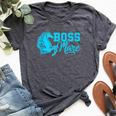 Boss Mare Equestrian Horseback Riding Girls For Women Bella Canvas T-shirt Heather Dark Grey