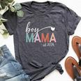 Boy Mama Est 2024 Boy Mom Pregnancy Mom To Be New Mama 2024 Bella Canvas T-shirt Heather Dark Grey