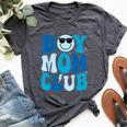 Boy Mom Club Mother's Day Groovy Mother Mama Bella Canvas T-shirt Heather Dark Grey