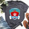 Brother Of The Birthday Boy Girl Dog Paw Family Matching Bella Canvas T-shirt Heather Dark Grey