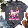 Brother Of The Birthday Girl Candyland Candy Birthday Bella Canvas T-shirt Heather Dark Grey
