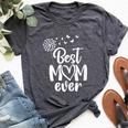 Butterflies Best Mom Ever From Daughter Son On Mother's Day Bella Canvas T-shirt Heather Dark Grey