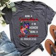 Butterfly Being A Grandma Is An Honor Being A Great Grandma Bella Canvas T-shirt Heather Dark Grey
