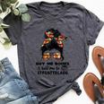 Buy Me Books And Tell Me To Stfuattdlagg Messy Bun Bella Canvas T-shirt Heather Dark Grey