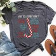 Candy Cane Christmas Christian Sayings Believe Faith God Bella Canvas T-shirt Heather Dark Grey