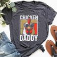 Chicken Daddy Rooster Farmer Fathers Day For Men Bella Canvas T-shirt Heather Dark Grey
