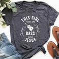 Christian Double Bass Jazz Instruments Music Bella Canvas T-shirt Heather Dark Grey