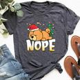 Christmas Chow Chow Nope Lazy Dog Boys Girls Clothing Bella Canvas T-shirt Heather Dark Grey