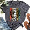 Coach Afro African American Black History Month Bella Canvas T-shirt Heather Dark Grey
