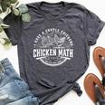 I Have A Couple Chickens Chicken Math Farmer Bella Canvas T-shirt Heather Dark Grey