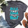 Cruise Rule 1 Don't Fall Off The Boat Bella Canvas T-shirt Heather Dark Grey