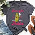 Cute Just A Girl Who Loves Pickles Pickles Lovers Girl Bella Canvas T-shirt Heather Dark Grey