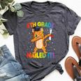 Dabbing Cat 5Th Grade Graduation Class 2020 Boys Girls Bella Canvas T-shirt Heather Dark Grey