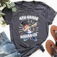 Dabbing Graduation Boy 4Th Grade Class Of 2021 Nailed It Bella Canvas T-shirt Heather Dark Grey