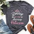 Daddy Of The Birthday Princess Toddler Kid Girl Family Dad Bella Canvas T-shirt Heather Dark Grey