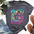Dance Mom My Heart Is On That Stage Cheer Mother's Day Bella Canvas T-shirt Heather Dark Grey