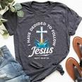 I Have Decided To Follow Jesus Baptized Christian Baptism Bella Canvas T-shirt Heather Dark Grey
